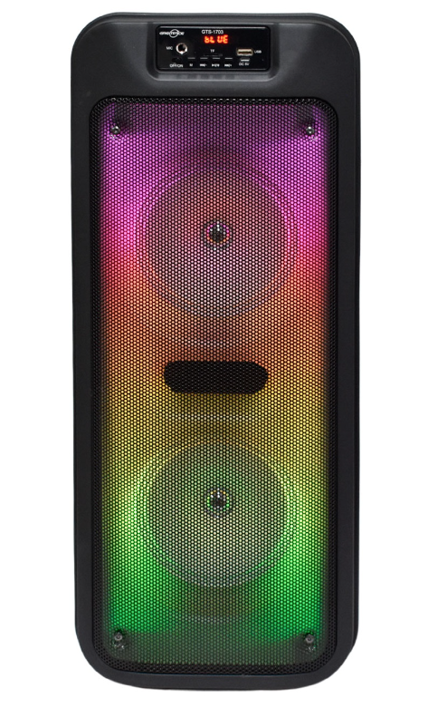 Boxa portabila Bluetooth 60 cm GTS 1703 de 1000W Muzicali Radio FM USB/TF/TWS Leduri Disco Microfon Inclus